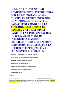 MN Dorion - Autoridad Marítima de Panamá