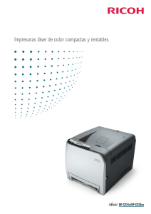 Impresoras láser de color compactas y rentables