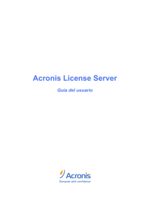 Acronis License Server User Guide v