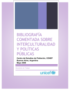 bibliografía comentada sobre interculturalidad y políticas