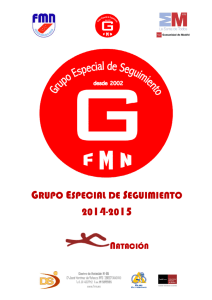 Programa GES Natacion 14-15 - Federación Madrileña de Natación