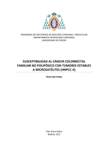 susceptibilidad al cáncer colorrectal familiar no polipósico con