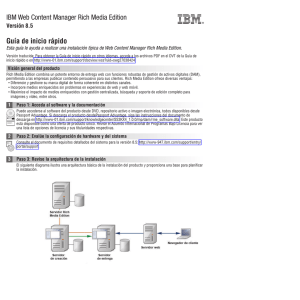 IBM Web Content Manager Rich Media Edition Guía de inicio rápido