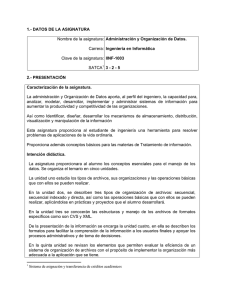 Administración y Organización de Datos