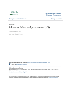 Archivos Analíticos de Políticas Educativas