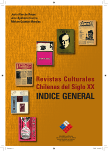 indice general - Memoria Chilena