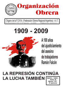 Noviembre-Diciembre 2009 - Federación Obrera Regional Argentina