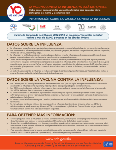 Información sobre la Vacuna contra la Influenza