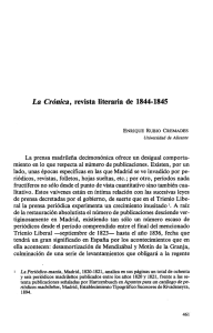 La Crónica, revista literaria de 1844-1845 - RUA