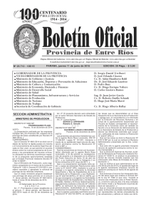 Boletin Oficial - Gobierno de Entre Ríos