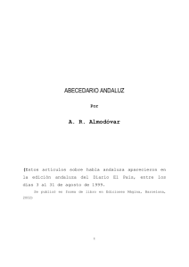 Abecedario andaluz - Antonio Rodríguez Almodóvar