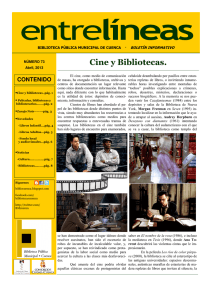 Entrelíneas 73. Abril 2013 - Educación y Cultura. Ayuntamiento de