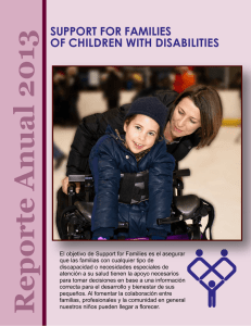 Reporte Anual 2013 - Support for Families of Children with Disabilities