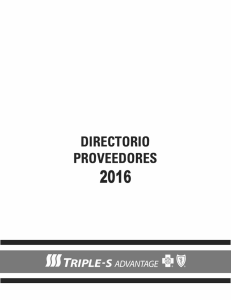 directorio proveedores 2016 - Triple
