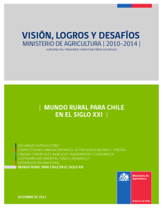 visión, logros y desafíos - Ministerio de Agricultura