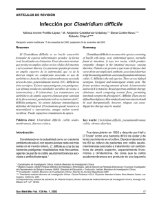 Infección por Clostridium difficile