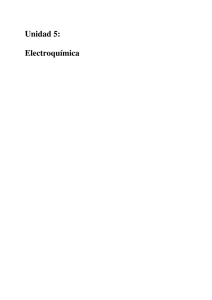 Unidad 5: Electroquímica