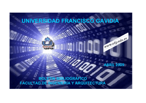UNIVERSIDAD FRANCISCO GAVIDIA