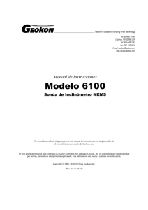 6100 MEMS Inclinómeter Probe - Españolsin apéndice