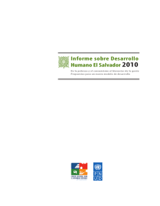 Informe sobre Desarrollo Humano El Salvador 2010
