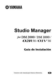 Studio Manager for DM2000/DM1000/02R96/01V96_S