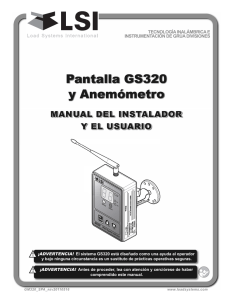Manual del usuario de Velocidad de viento GS320