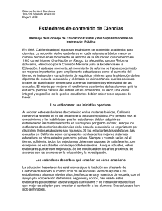 Science Content Standards (Spanish)