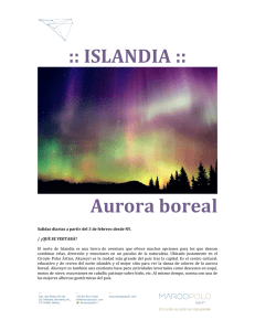 Info Islandia aurora boreal