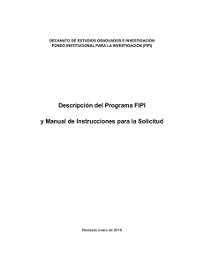 Manual Solicitud Propuestas FIPI enero 2016