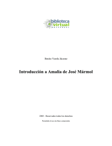 Introducción a Amalia de José Mármol