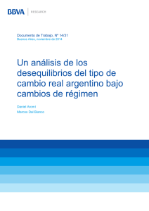 Un análisis de los desequilibrios del tipo de cambio real argentino