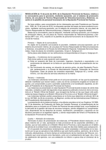 RESOLUCIÓN de 13 de junio de 2016, de la Diputación Provincial
