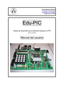 Manual de la tarjeta y programa EduPIC - EduMic