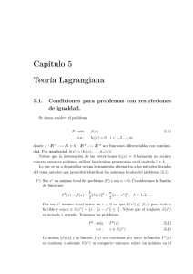 Capítulo 5 Teoría Lagrangiana