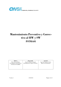 Mantenimiento Preventivo Correctivo HW-SW (PSTMA01