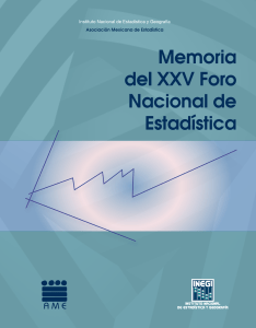 XXV Foro - Asociación Mexicana de Estadística