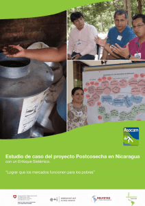 Estudio de caso del proyecto Postcosecha en Nicaragua con un