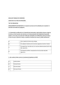 Test de Conserjes - Ayuntamiento de Almagro