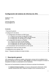 Configuración del sistema de informes de JClic