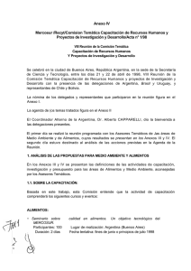Anexo IV Mercosur /Recyt/Comision Temática Capacitación de