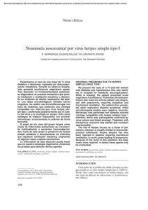 Neumonía nosocomial por virus herpes simple tipo I