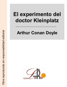 El experimento del doctor Kleinplatz