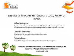 Estudios de Tsunamis Históricos en Llico, región del Biobío