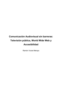 Comunicación Audiovisual sin barreras: Televisión pública, World