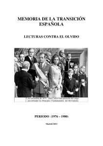memoria de la transición española