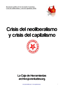 Crisis del neoliberalismo y crisis del capitalismo