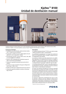 Kjeltec™ 8100 Unidad de destilación manual