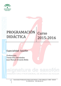 PROGRAMACIÓN DIDÁCTICA Curso 2015-2016