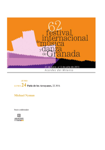 Programa - Festival Internacional de Música y Danza de Granada