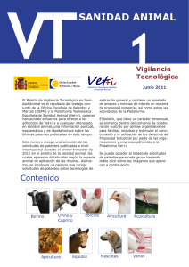 Sanidad Animal nº 1 - Oficina Española de Patentes y Marcas